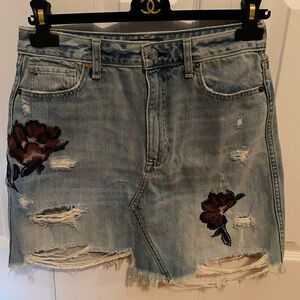 Abercrombie & Fitch Blue Denim Skirt